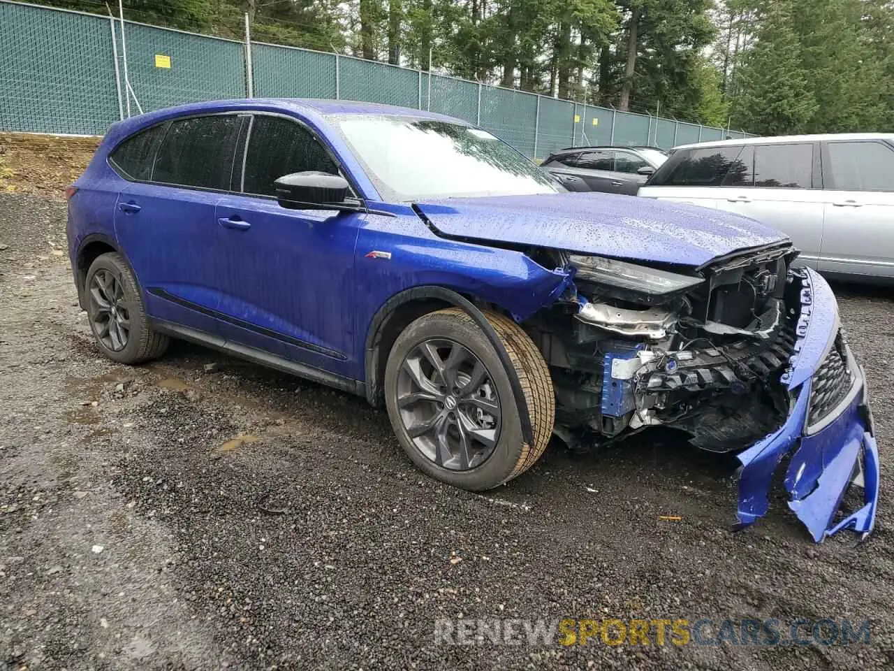 4 fotografías del automóvil dañado 5J8YE1H02PL008397 ACURA MDX 2023