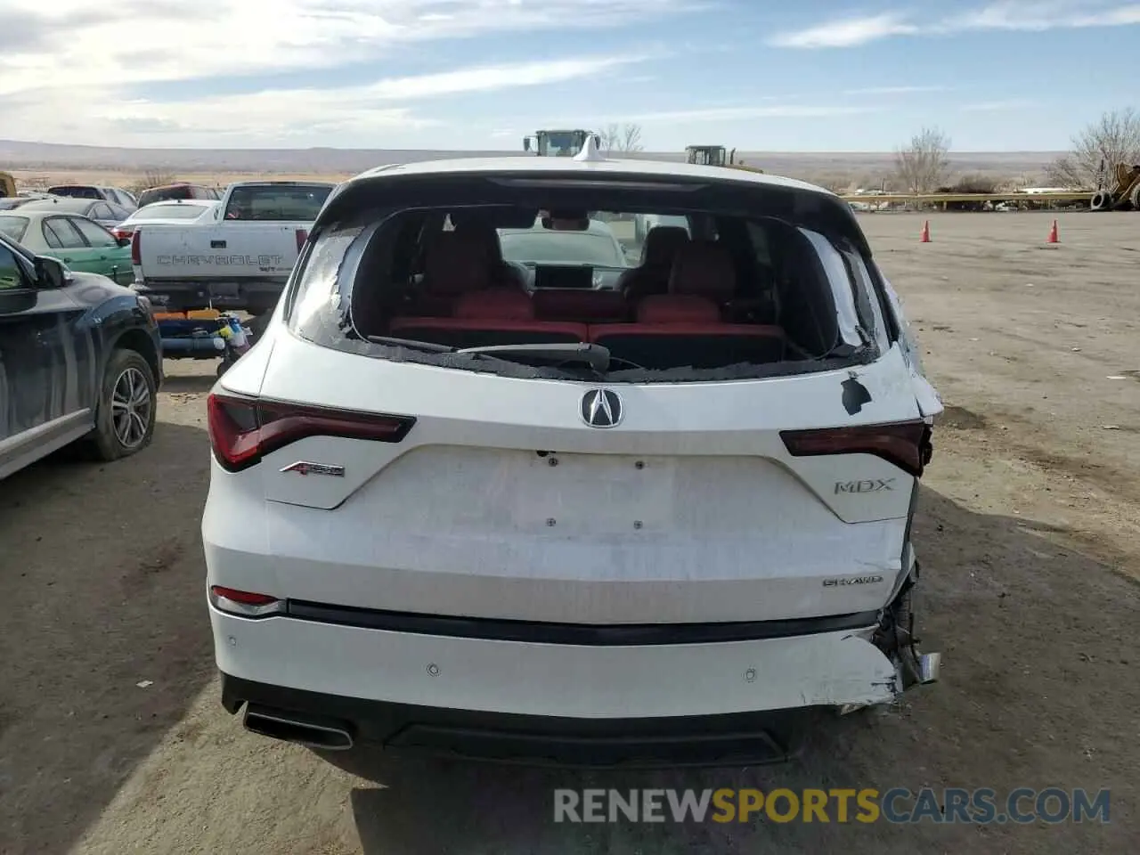 6 fotografías del automóvil dañado 5J8YE1H02PL042968 ACURA MDX 2023