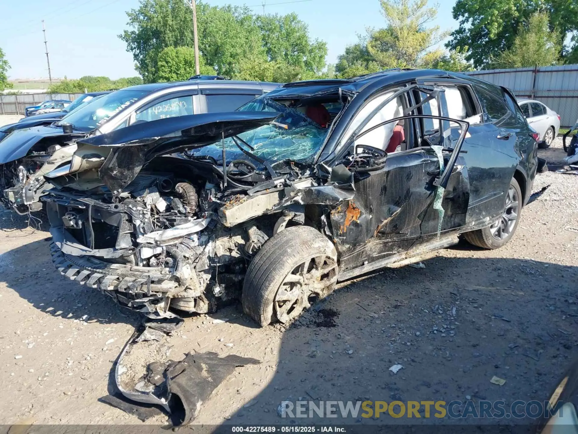 2 fotografías del automóvil dañado 5J8YE1H04PL020261 ACURA MDX 2023
