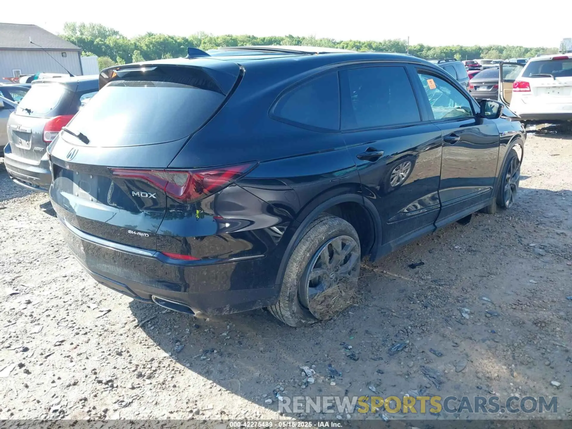4 fotografías del automóvil dañado 5J8YE1H04PL020261 ACURA MDX 2023