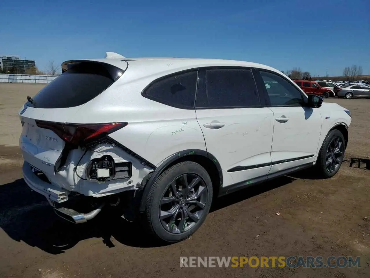 3 fotografías del automóvil dañado 5J8YE1H05PL802410 ACURA MDX 2023