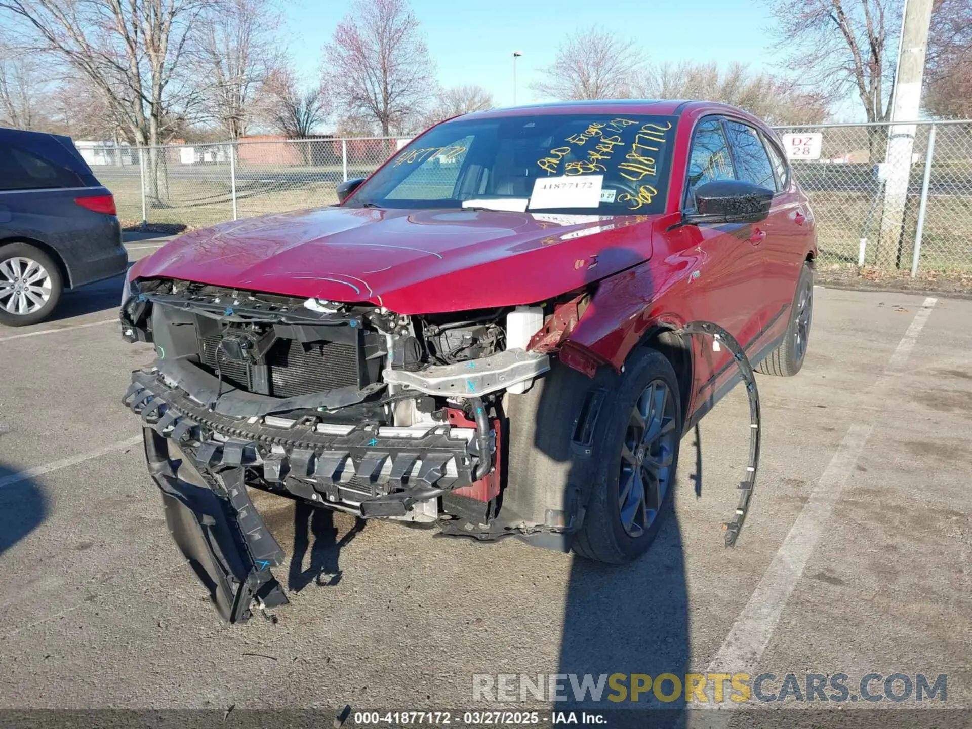 2 fotografías del automóvil dañado 5J8YE1H06PL006846 ACURA MDX 2023