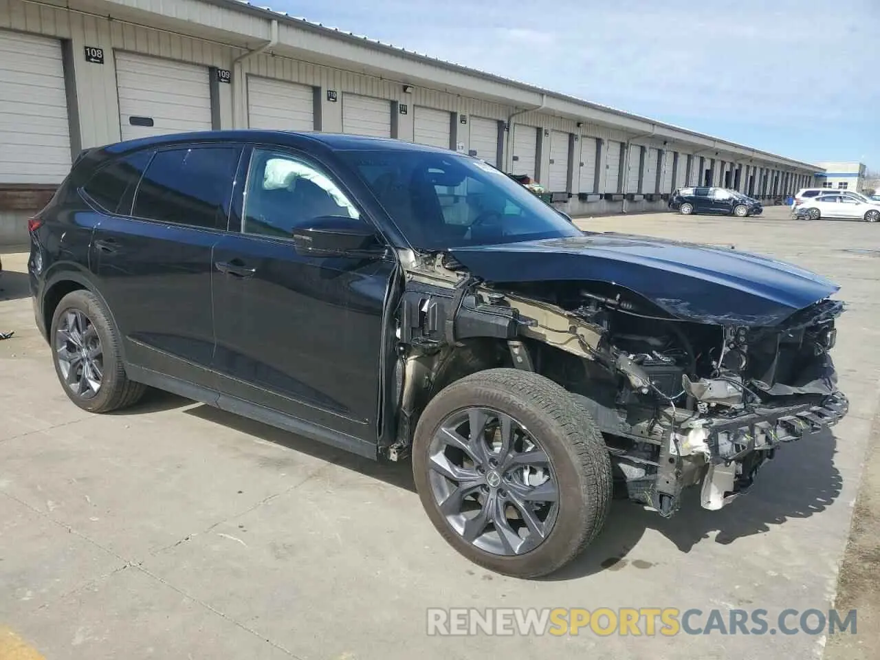 4 fotografías del automóvil dañado 5J8YE1H06PL012727 ACURA MDX 2023