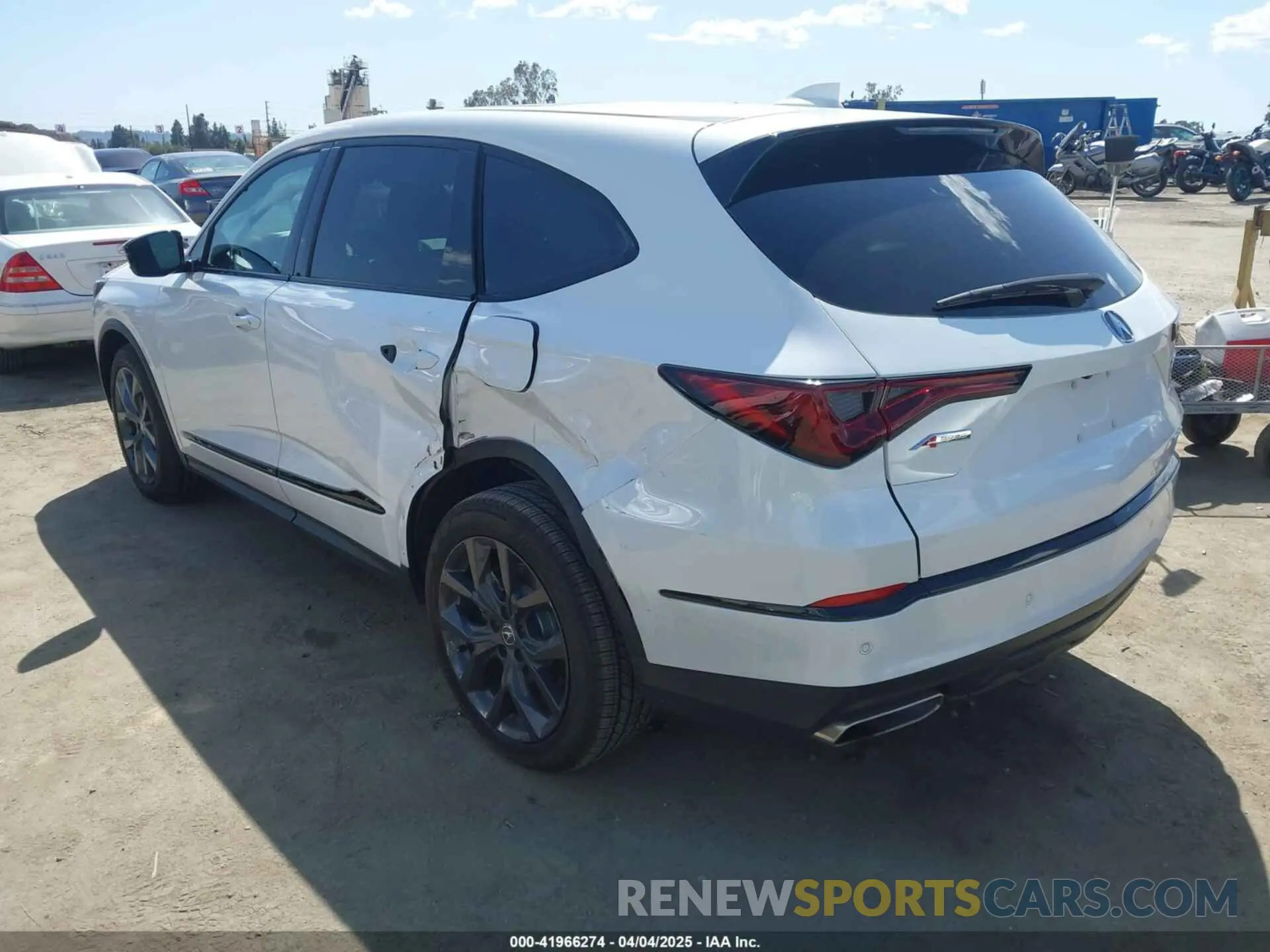 3 fotografías del automóvil dañado 5J8YE1H06PL038194 ACURA MDX 2023