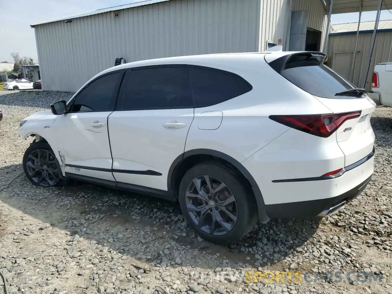 2 fotografías del automóvil dañado 5J8YE1H09PL011250 ACURA MDX 2023
