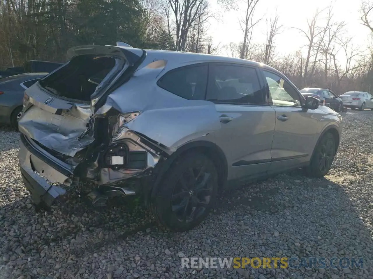 3 fotografías del automóvil dañado 5J8YE1H0XPL013217 ACURA MDX 2023