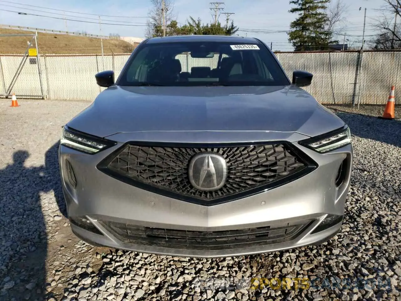 5 fotografías del automóvil dañado 5J8YE1H0XPL013217 ACURA MDX 2023