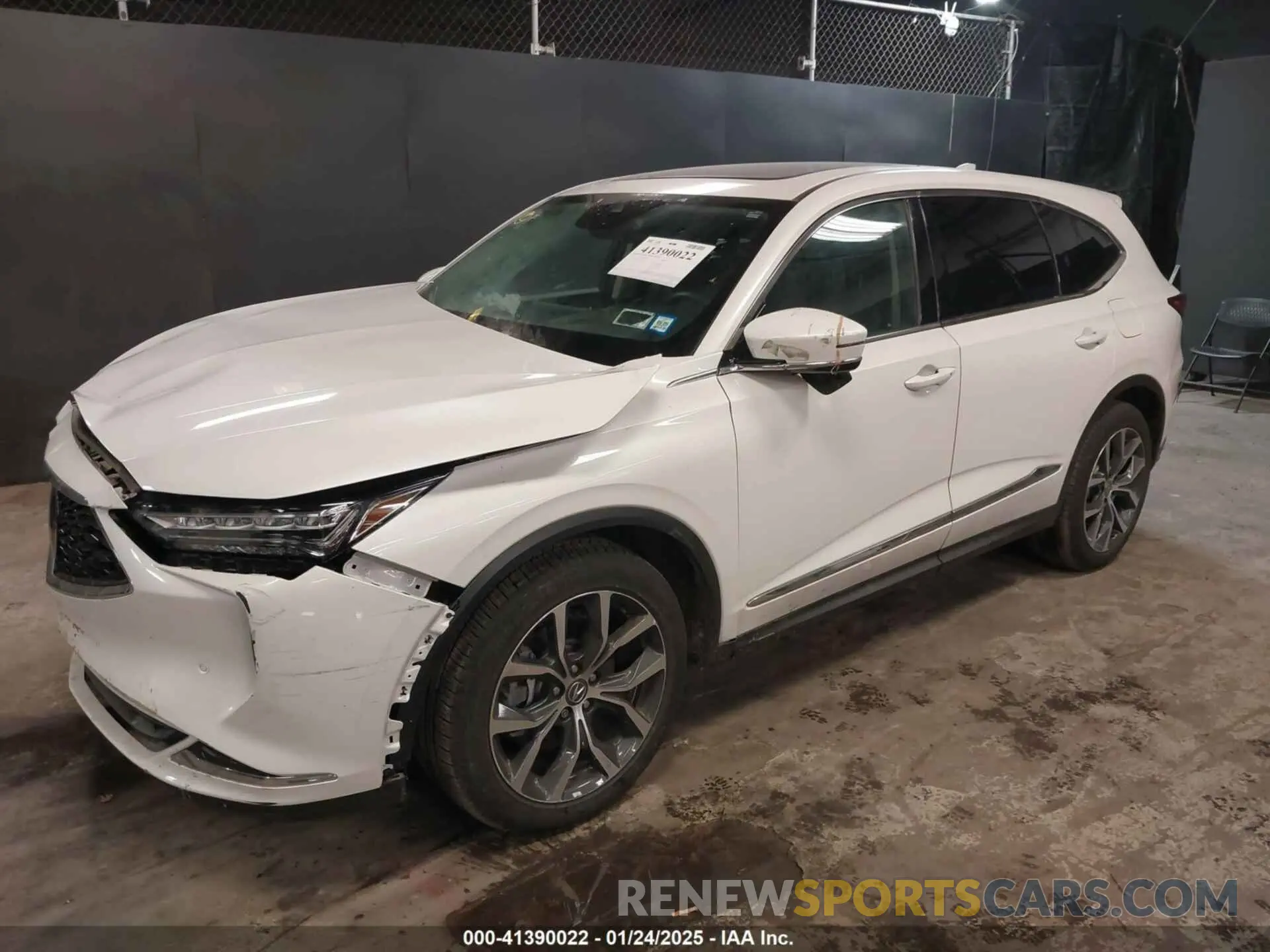 2 fotografías del automóvil dañado 5J8YE1H40PL041191 ACURA MDX 2023