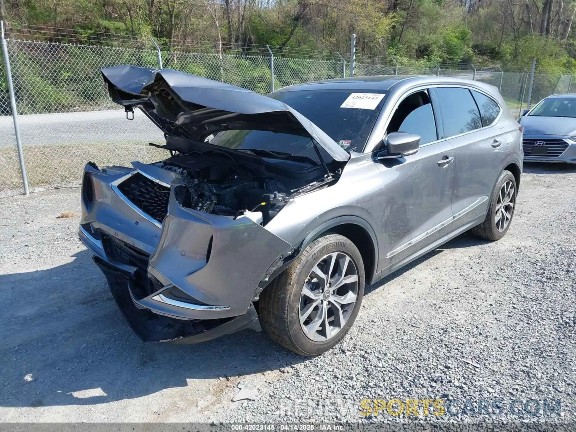 2 fotografías del automóvil dañado 5J8YE1H43PL012154 ACURA MDX 2023