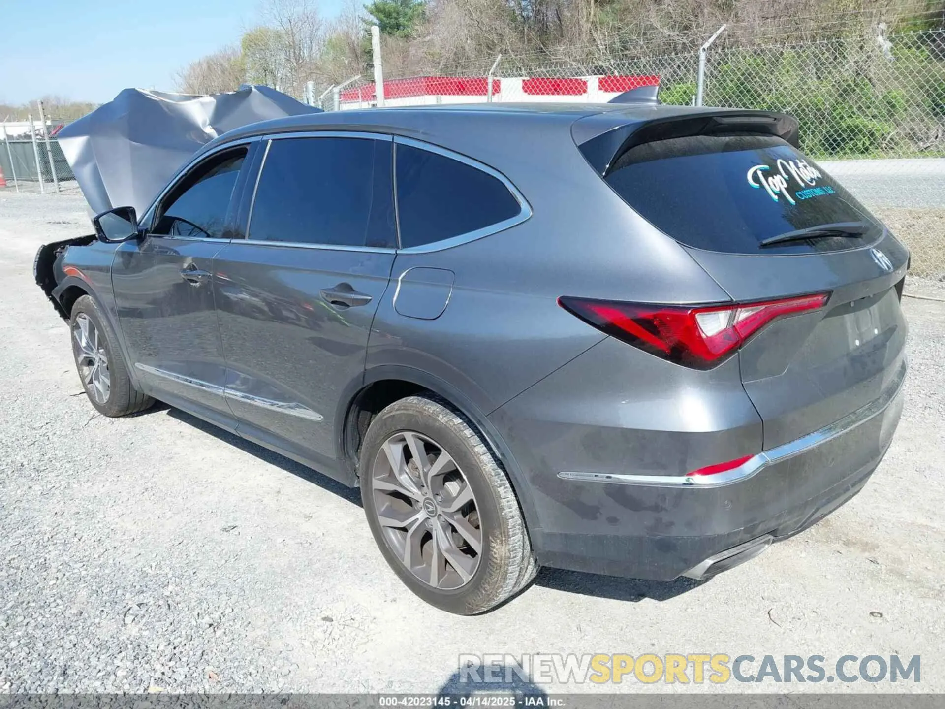 3 fotografías del automóvil dañado 5J8YE1H43PL012154 ACURA MDX 2023