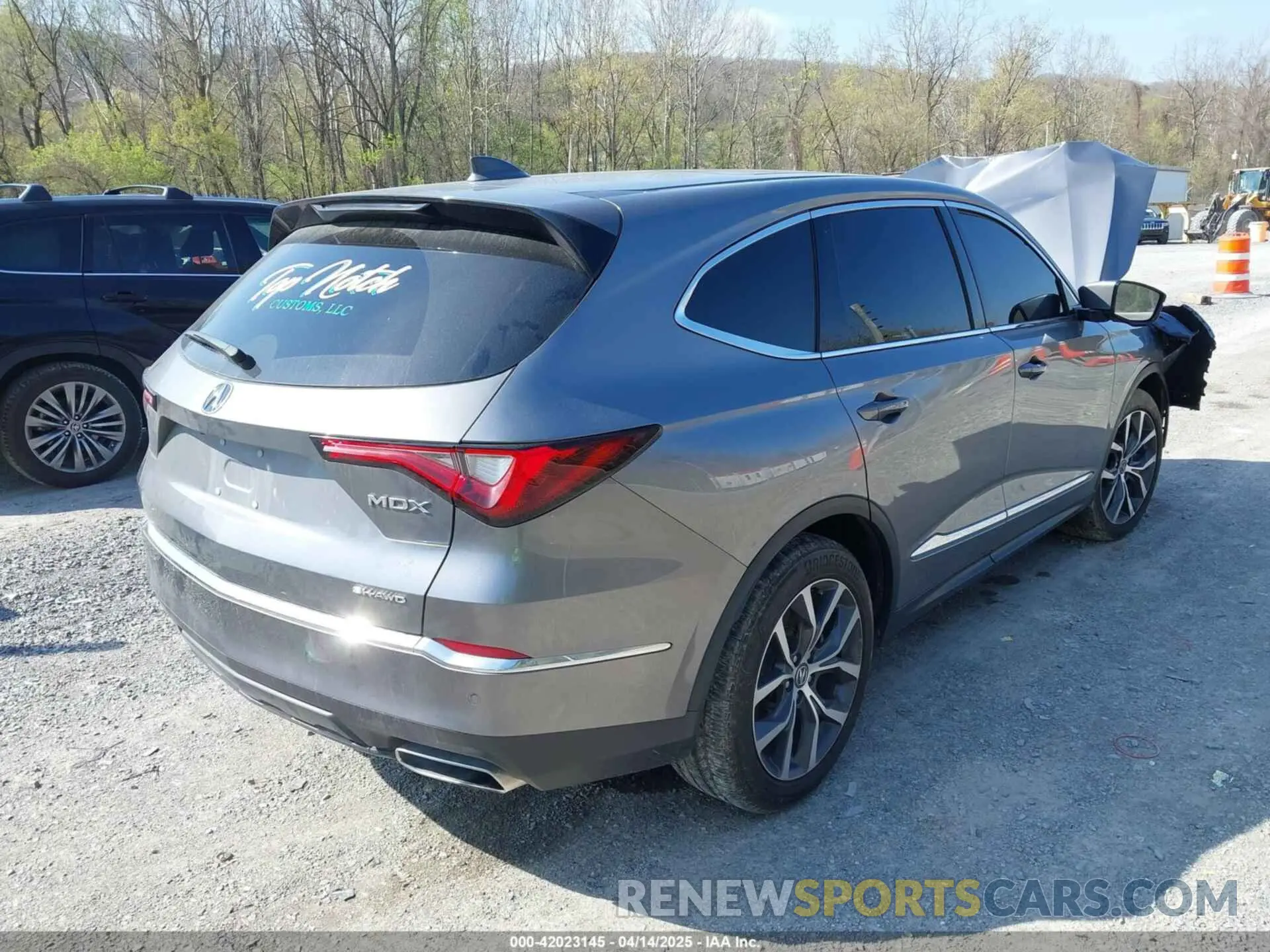 4 fotografías del automóvil dañado 5J8YE1H43PL012154 ACURA MDX 2023