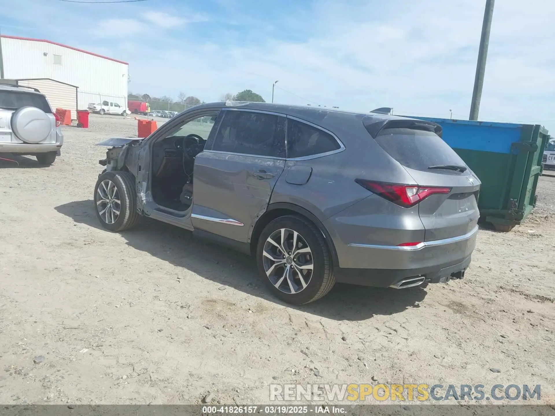 3 fotografías del automóvil dañado 5J8YE1H45PL024130 ACURA MDX 2023