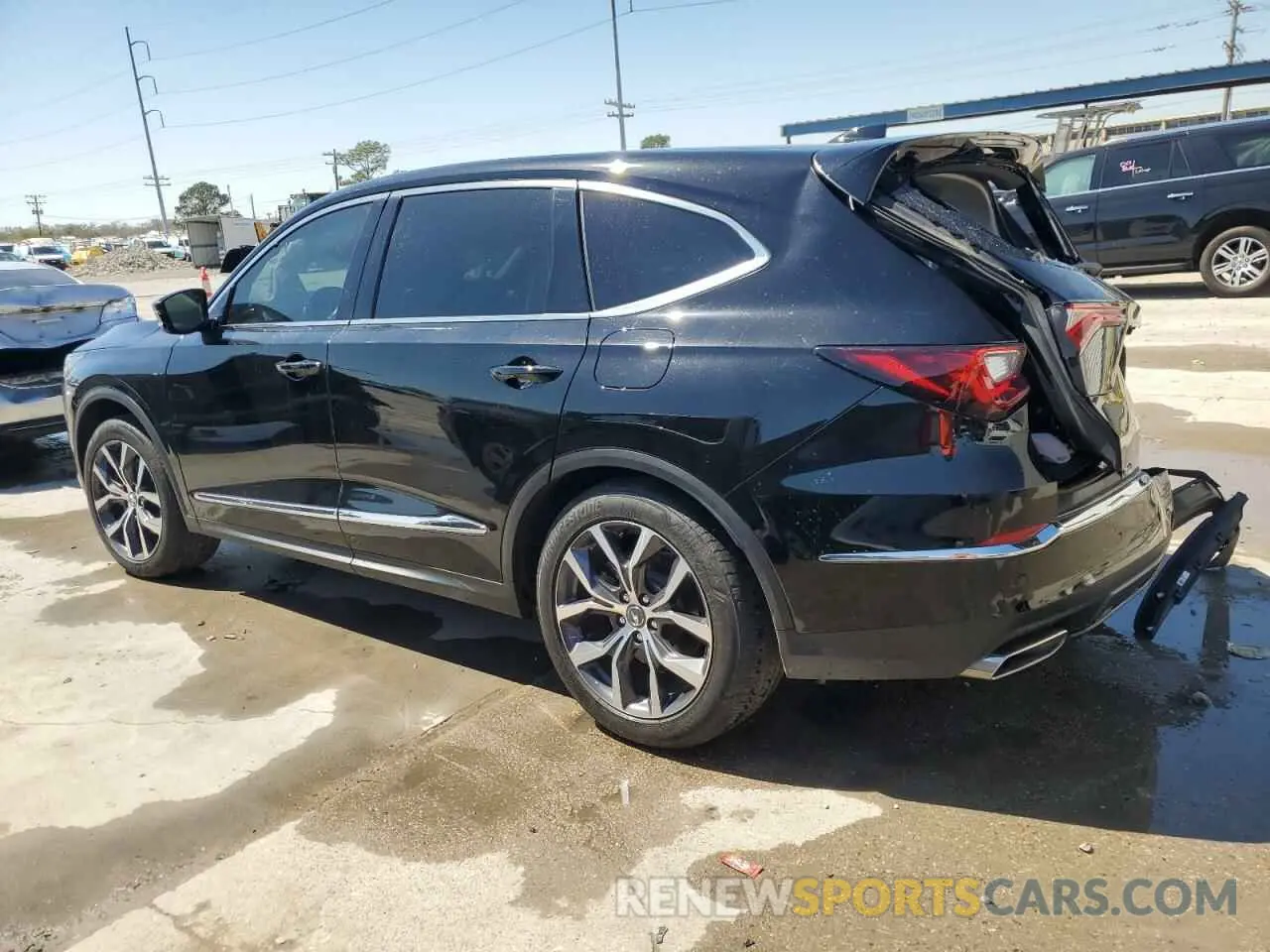 2 fotografías del automóvil dañado 5J8YE1H46PL036867 ACURA MDX 2023
