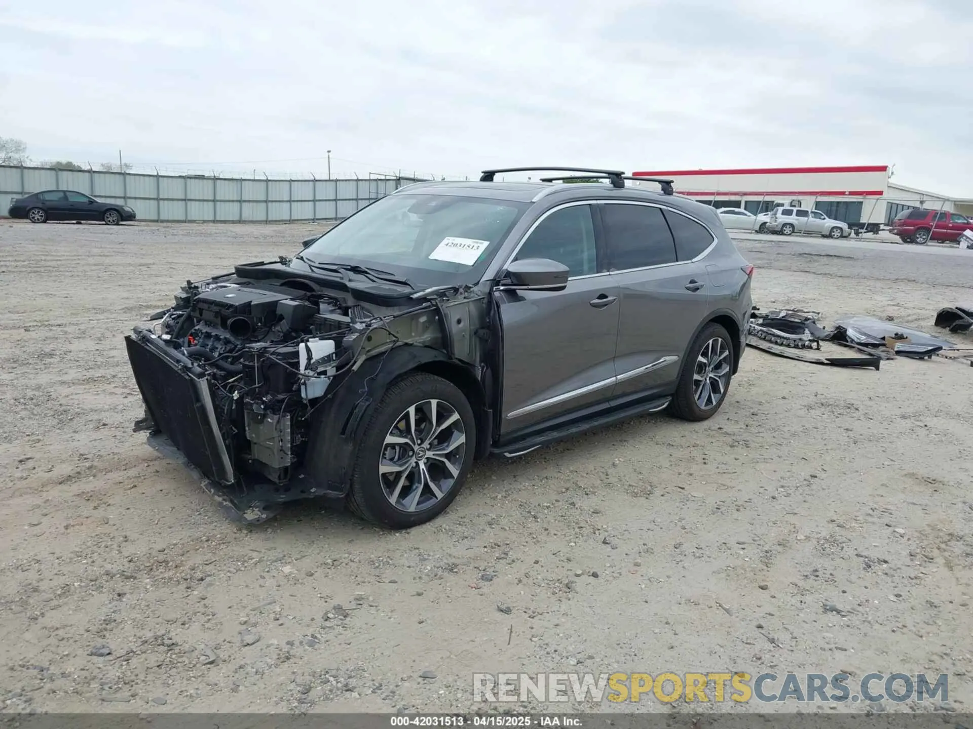 2 fotografías del automóvil dañado 5J8YE1H46PL039316 ACURA MDX 2023