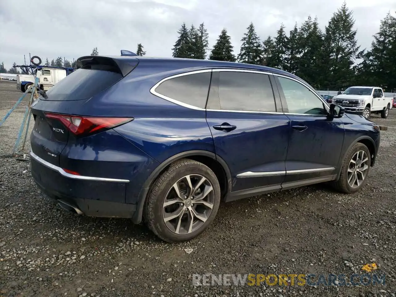 3 fotografías del automóvil dañado 5J8YE1H46PL040949 ACURA MDX 2023