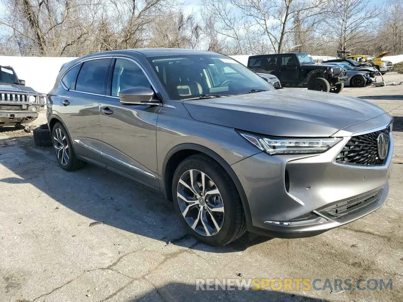 4 fotografías del automóvil dañado 5J8YE1H48PL028477 ACURA MDX 2023