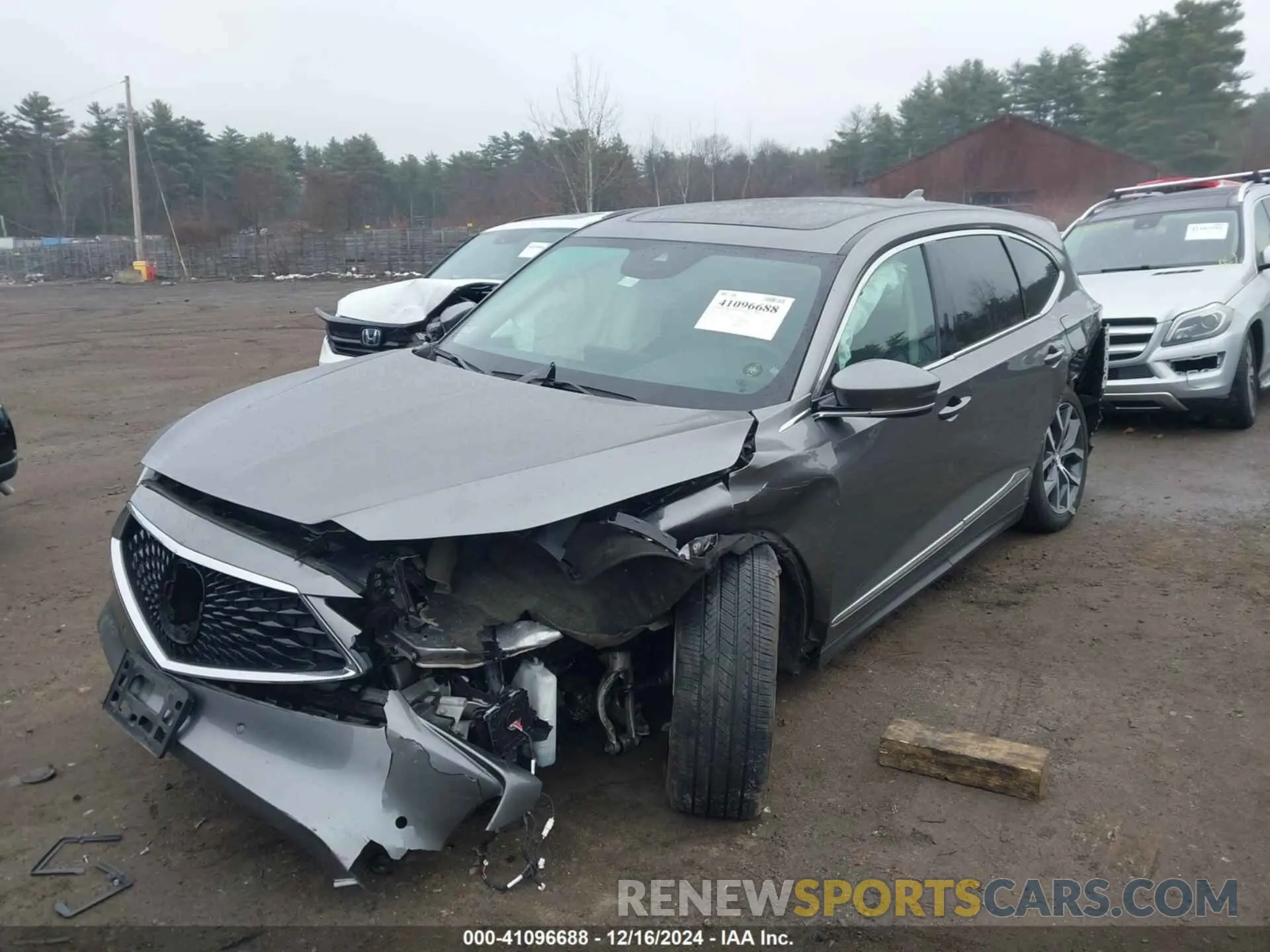 2 fotografías del automóvil dañado 5J8YE1H49PL006732 ACURA MDX 2023