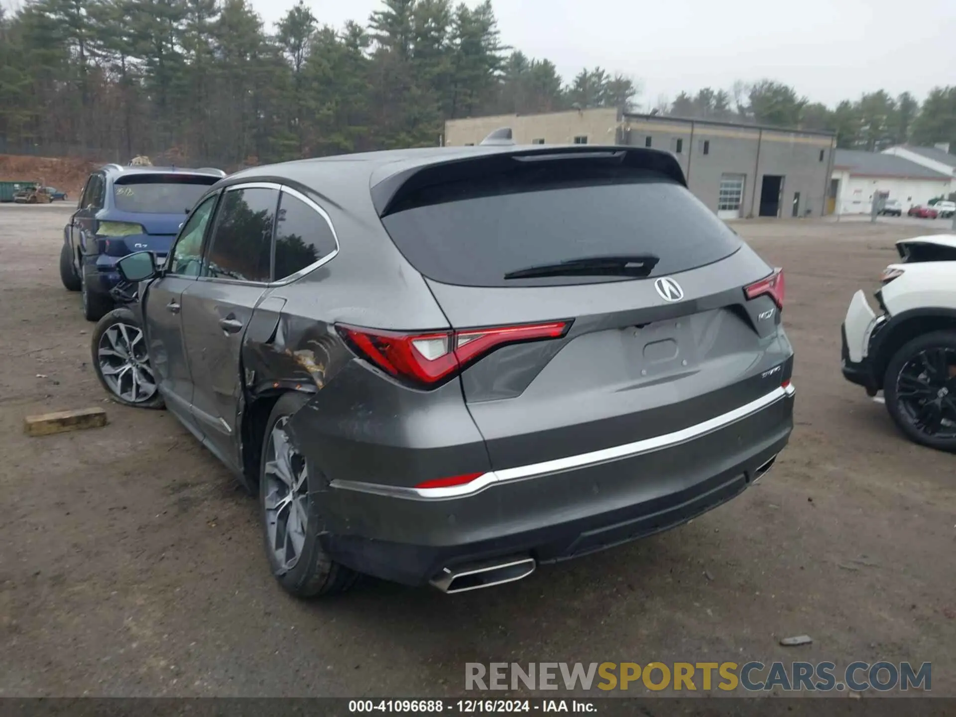 3 fotografías del automóvil dañado 5J8YE1H49PL006732 ACURA MDX 2023