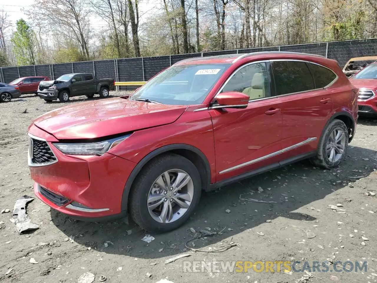 1 fotografías del automóvil dañado 5J8YE1H80PL017704 ACURA MDX 2023