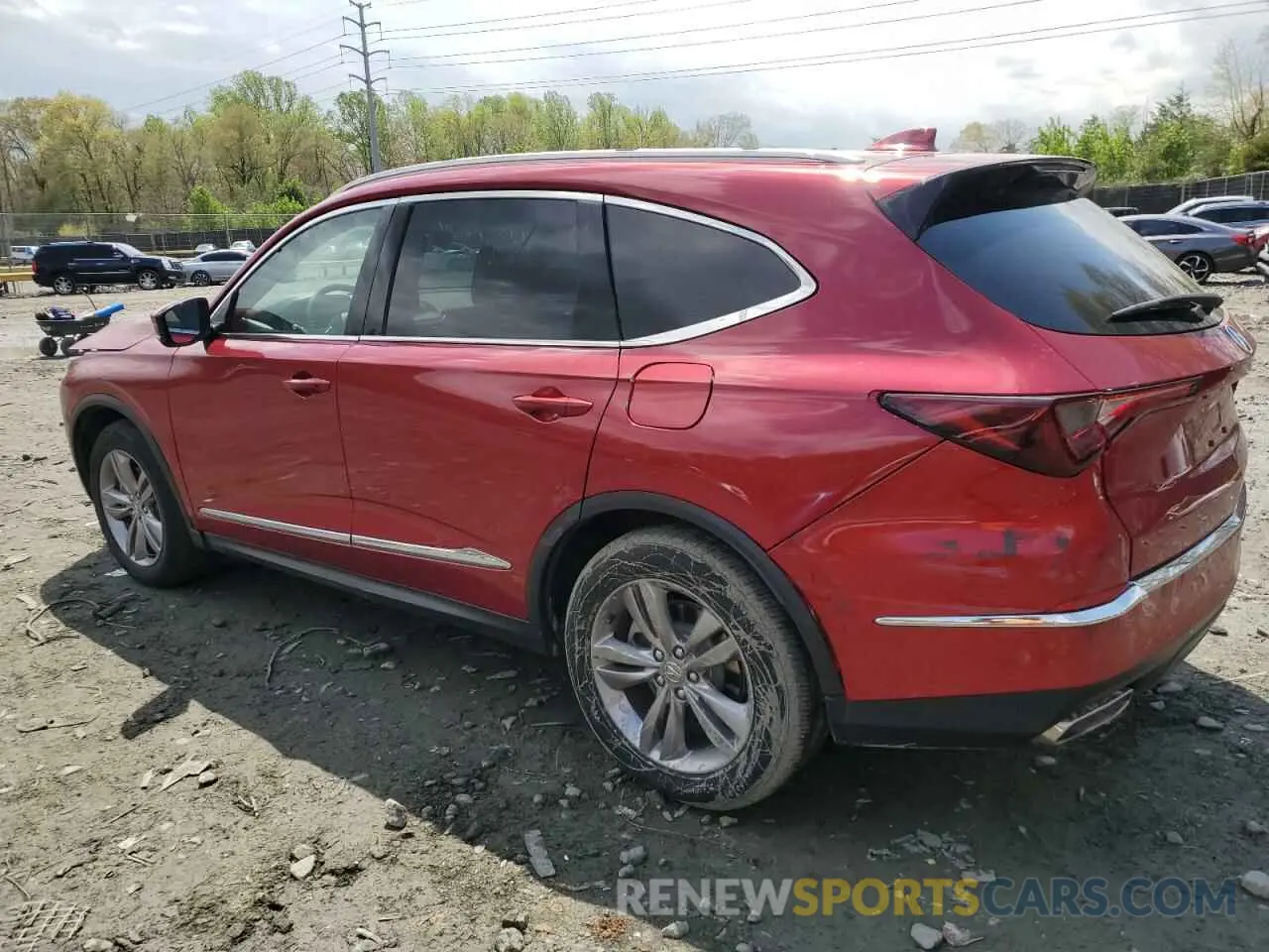 2 fotografías del automóvil dañado 5J8YE1H80PL017704 ACURA MDX 2023