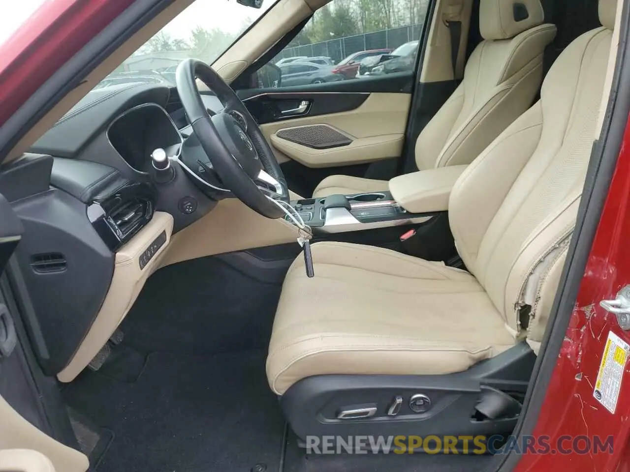 7 fotografías del automóvil dañado 5J8YE1H80PL017704 ACURA MDX 2023