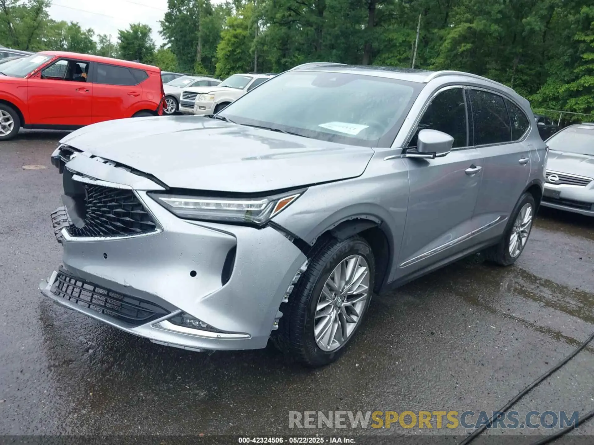 2 fotografías del automóvil dañado 5J8YE1H89PL032315 ACURA MDX 2023