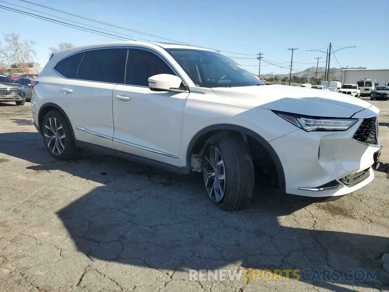 4 fotografías del automóvil dañado 5J8YD9H48RL004183 ACURA MDX 2024