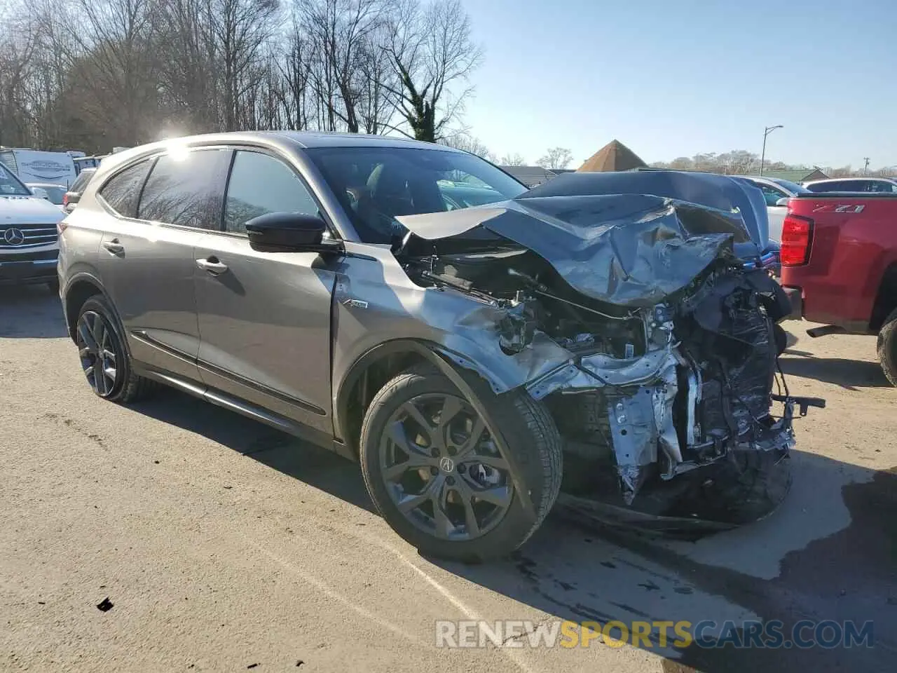 4 fotografías del automóvil dañado 5J8YE1H04RL019730 ACURA MDX 2024