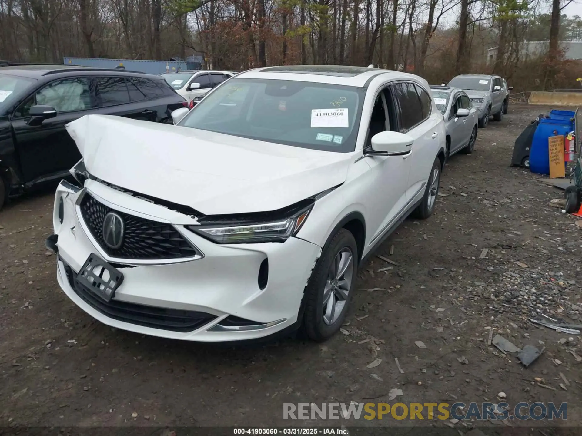 2 fotografías del automóvil dañado 5J8YE1H38RL025301 ACURA MDX 2024