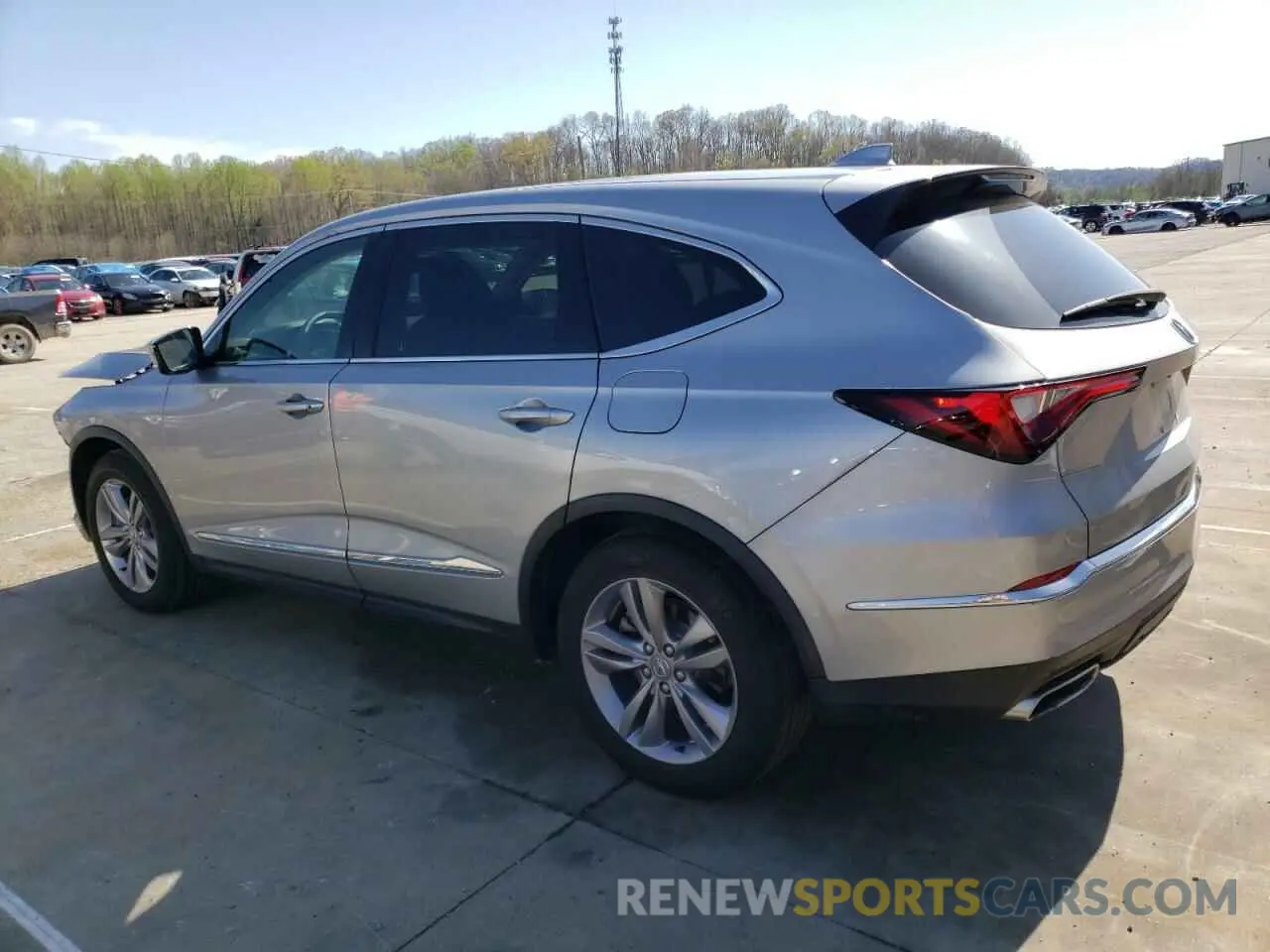 2 fotografías del automóvil dañado 5J8YE1H3XRL026594 ACURA MDX 2024