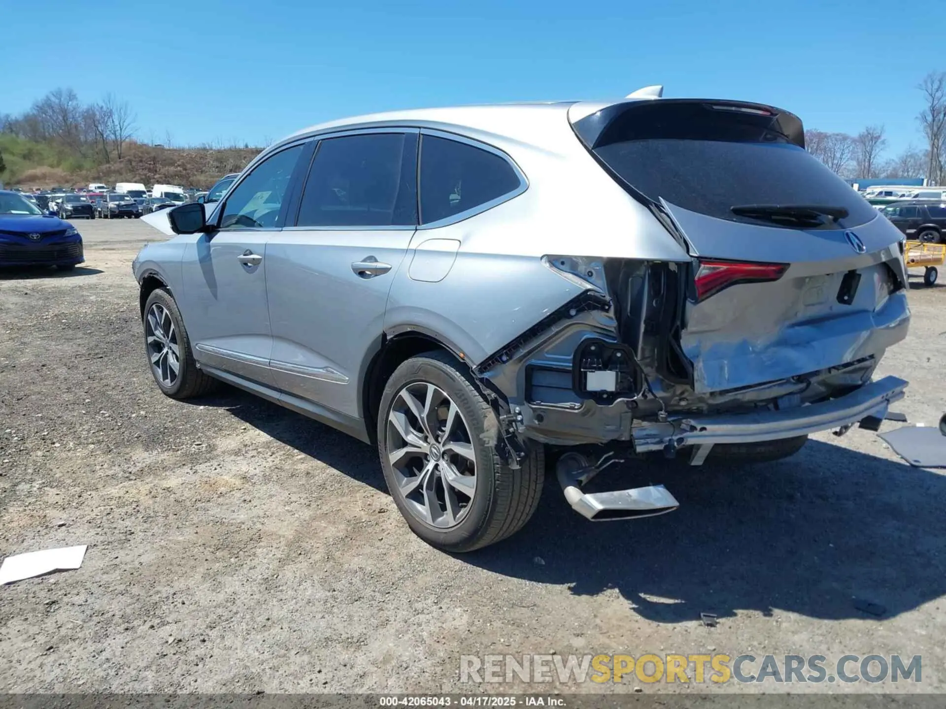 3 fotografías del automóvil dañado 5J8YE1H41RL001186 ACURA MDX 2024