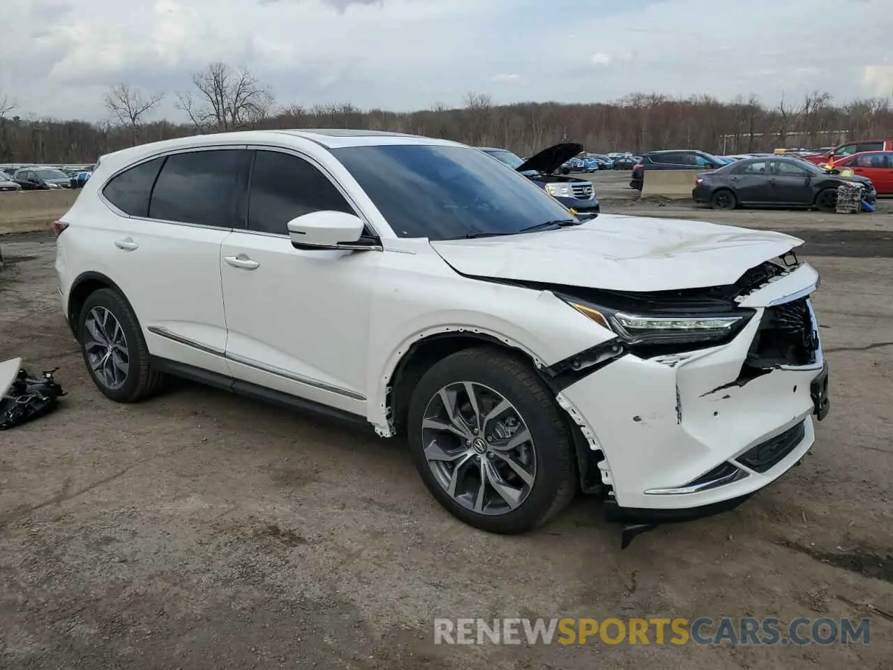 4 fotografías del automóvil dañado 5J8YE1H44RL031900 ACURA MDX 2024