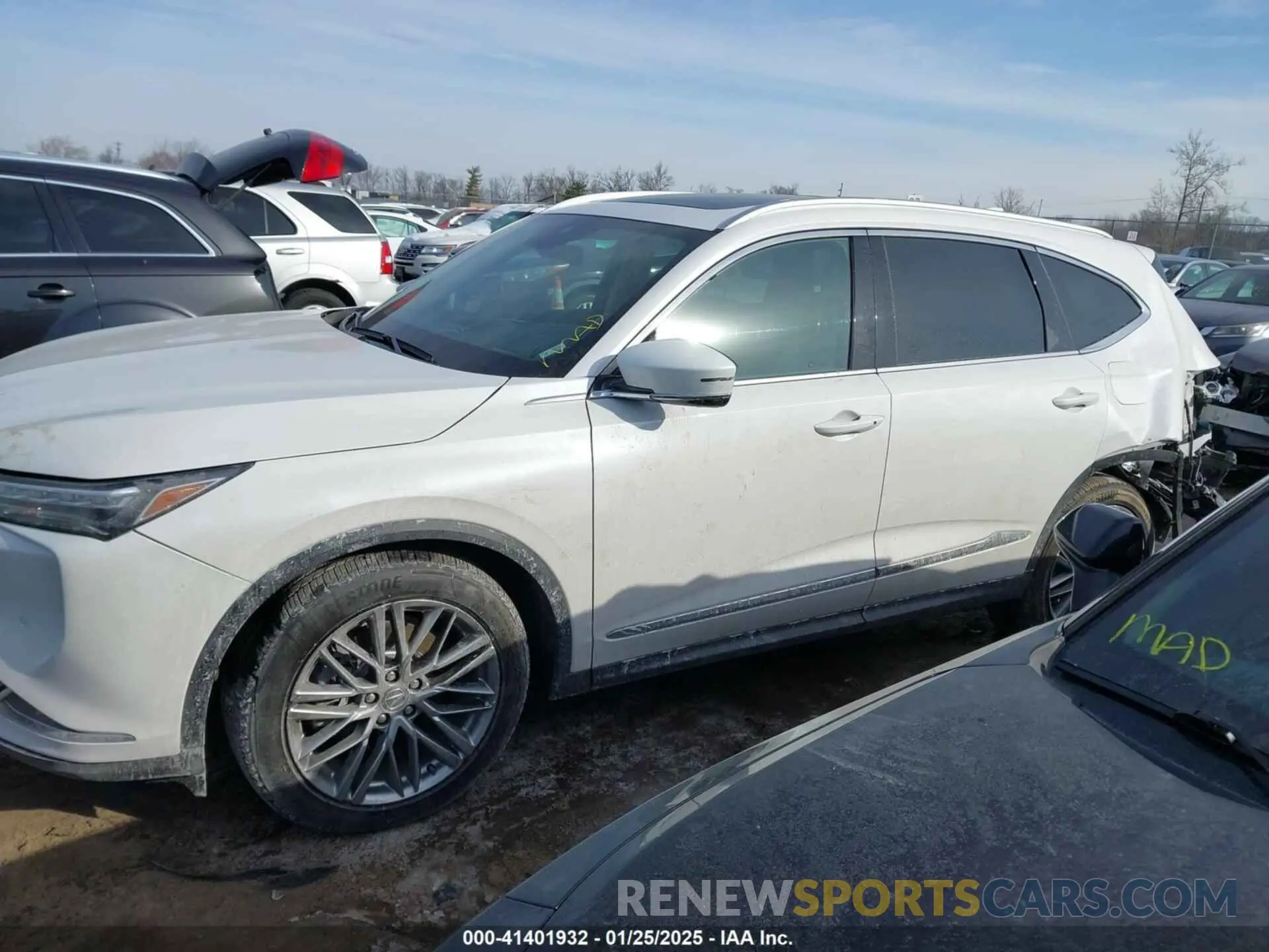 14 fotografías del automóvil dañado 5J8YE1H82RL005623 ACURA MDX 2024