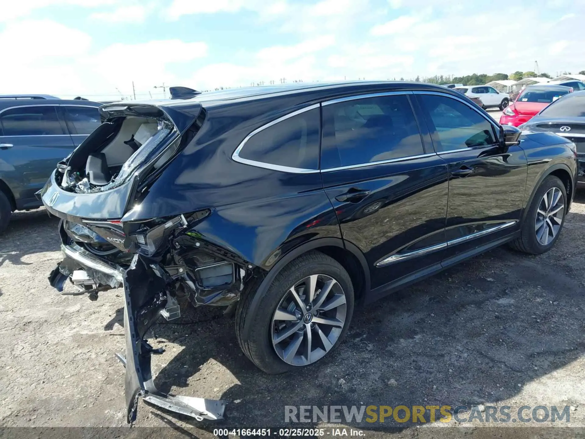 4 fotografías del automóvil dañado 5J8YD9H49SL003503 ACURA MDX 2025