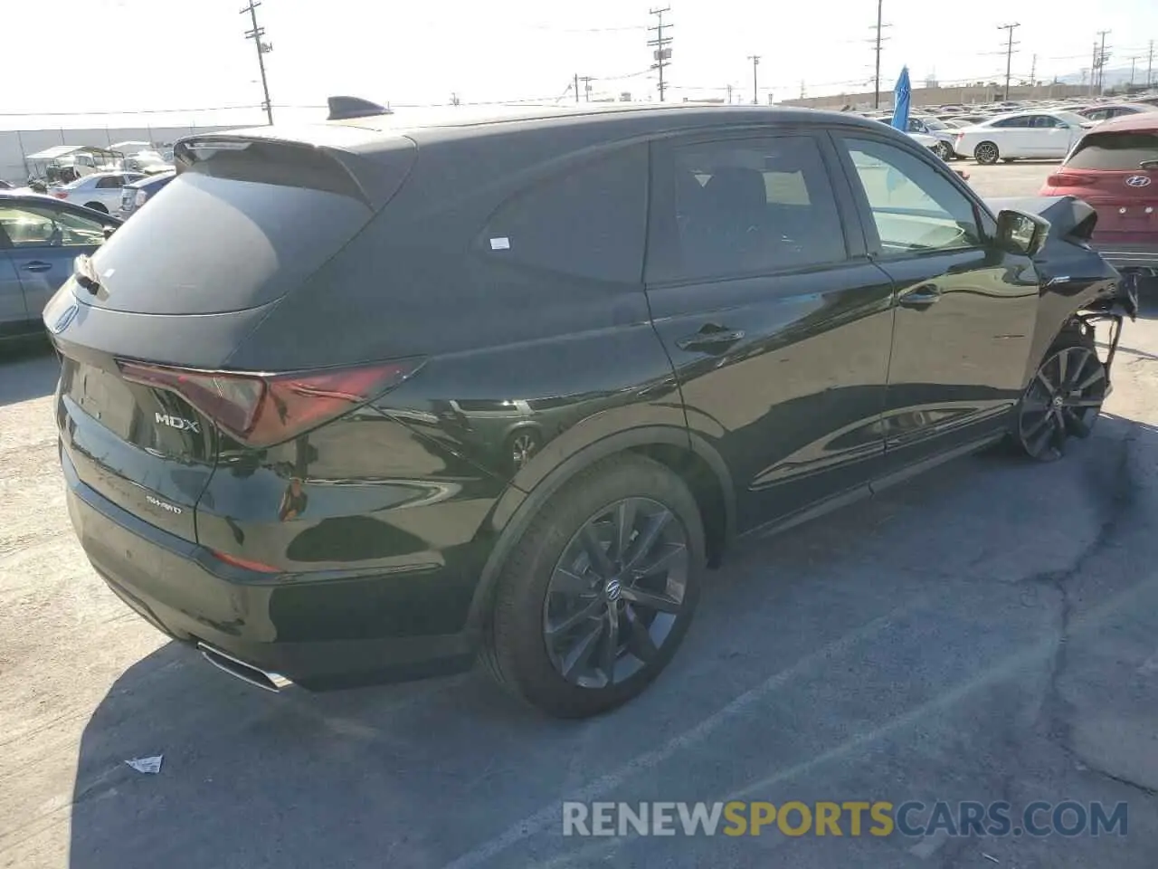 3 fotografías del automóvil dañado 5J8YE1H06SL010596 ACURA MDX 2025