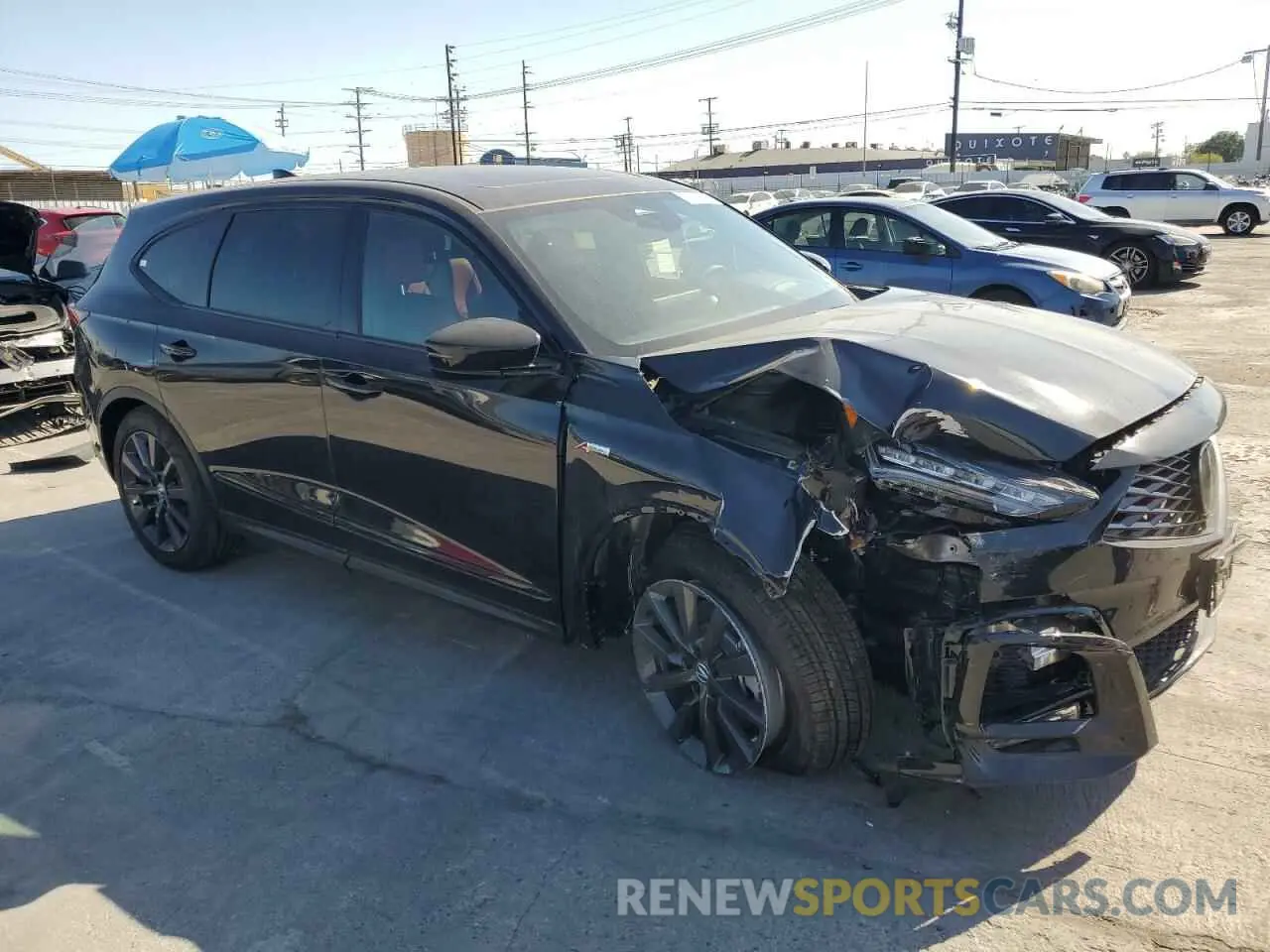 4 fotografías del automóvil dañado 5J8YE1H06SL010596 ACURA MDX 2025