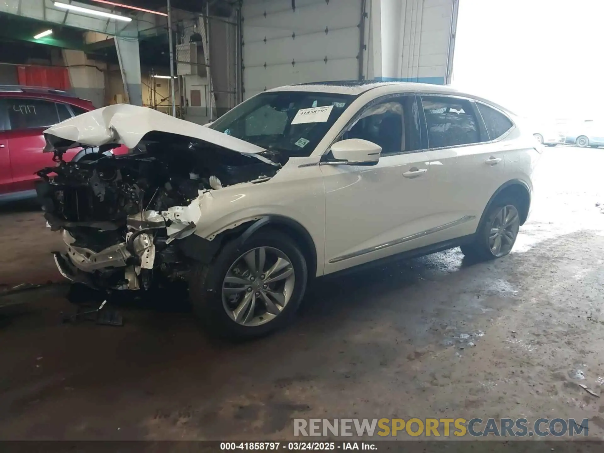 2 fotografías del automóvil dañado 5J8YE1H32SL010010 ACURA MDX 2025