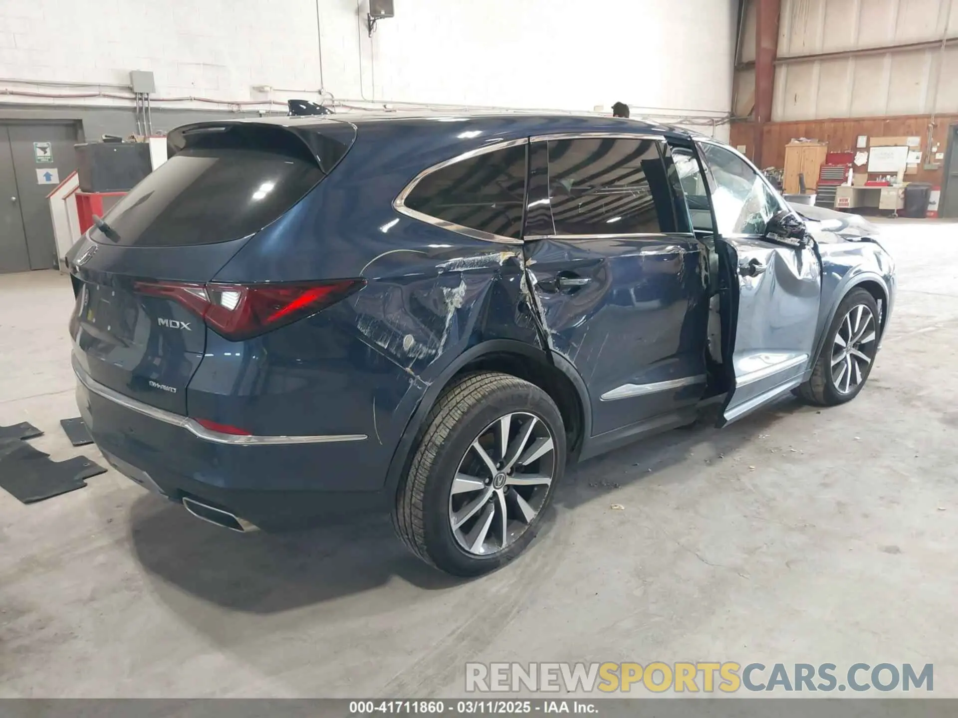 4 fotografías del automóvil dañado 5J8YE1H48SL009162 ACURA MDX 2025