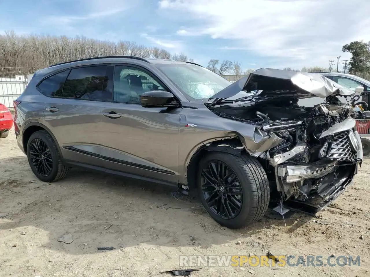 4 fotografías del automóvil dañado 5J8YE1H90SL021978 ACURA MDX 2025