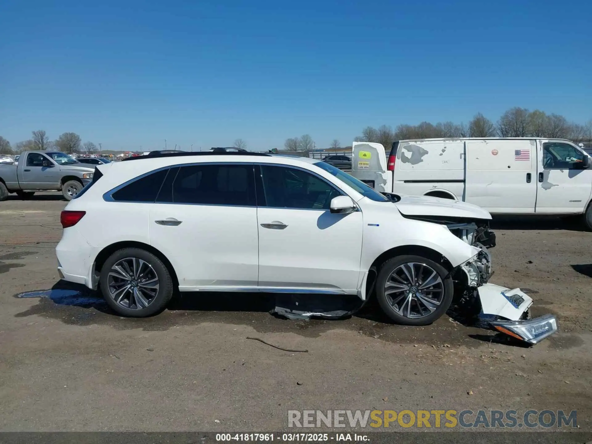13 fotografías del automóvil dañado 5J8YD7H58LL000333 ACURA MDX SPORT HYBRID 2020