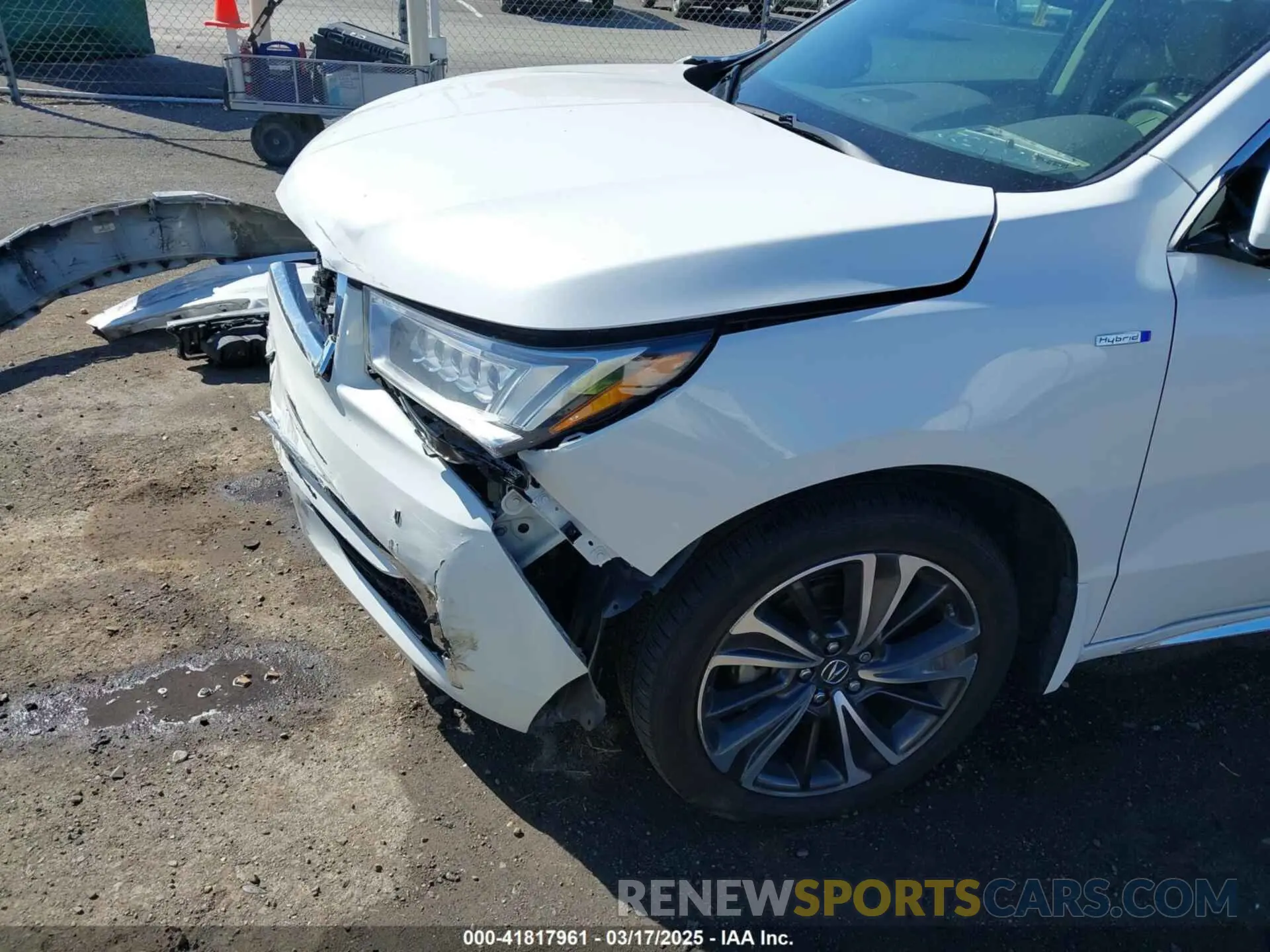 17 fotografías del automóvil dañado 5J8YD7H58LL000333 ACURA MDX SPORT HYBRID 2020
