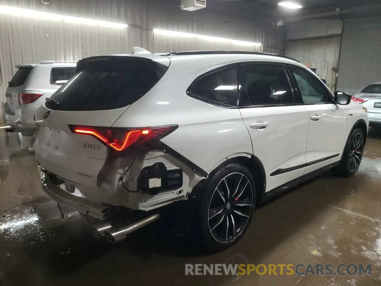 3 fotografías del automóvil dañado 5J8YD8H82NL003036 ACURA MDX TYPE S 2022