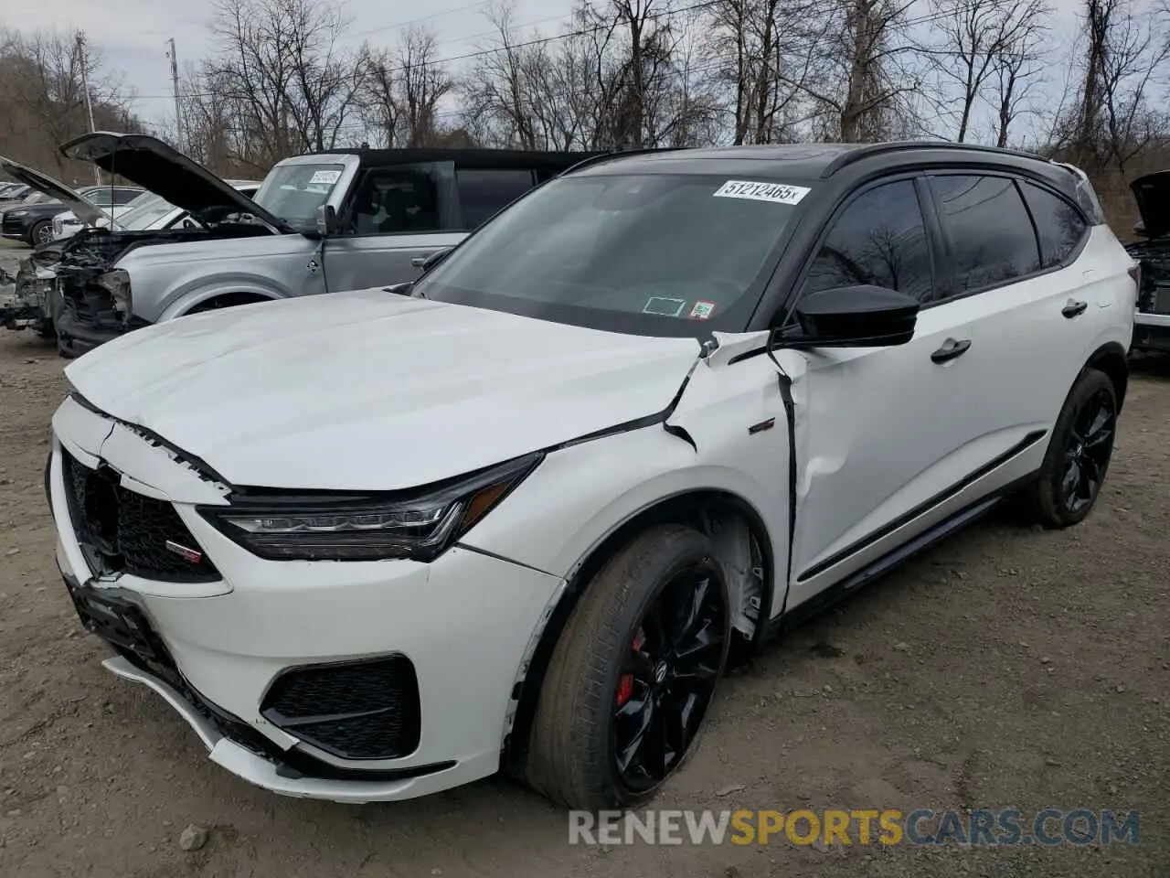 1 fotografías del automóvil dañado 5J8YD8H85NL005377 ACURA MDX TYPE S 2022