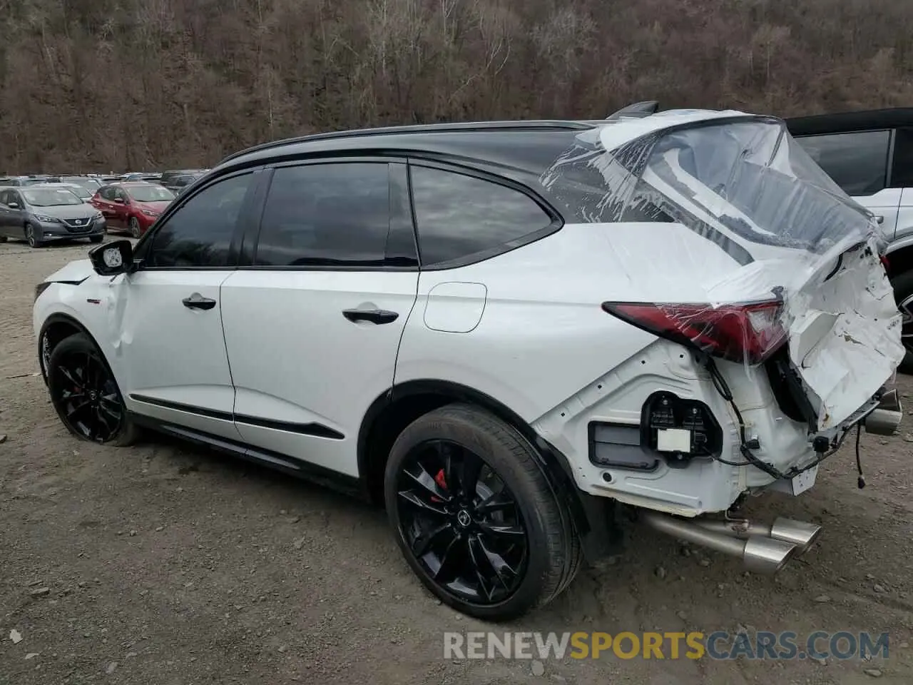 2 fotografías del automóvil dañado 5J8YD8H85NL005377 ACURA MDX TYPE S 2022