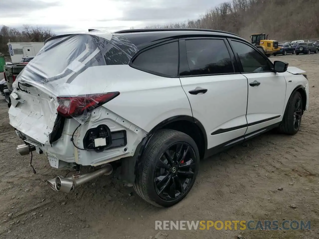 3 fotografías del automóvil dañado 5J8YD8H85NL005377 ACURA MDX TYPE S 2022