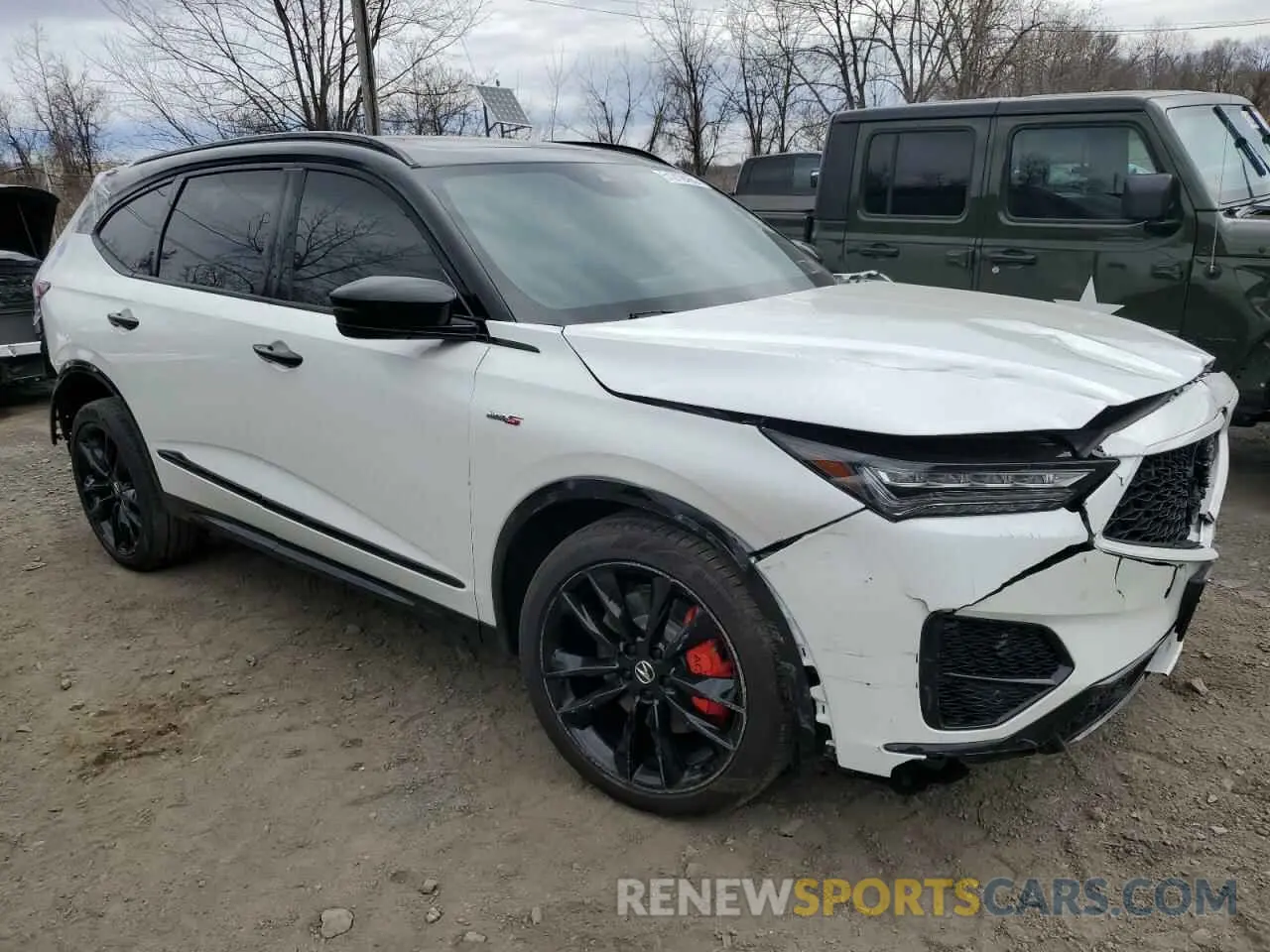 4 fotografías del automóvil dañado 5J8YD8H85NL005377 ACURA MDX TYPE S 2022