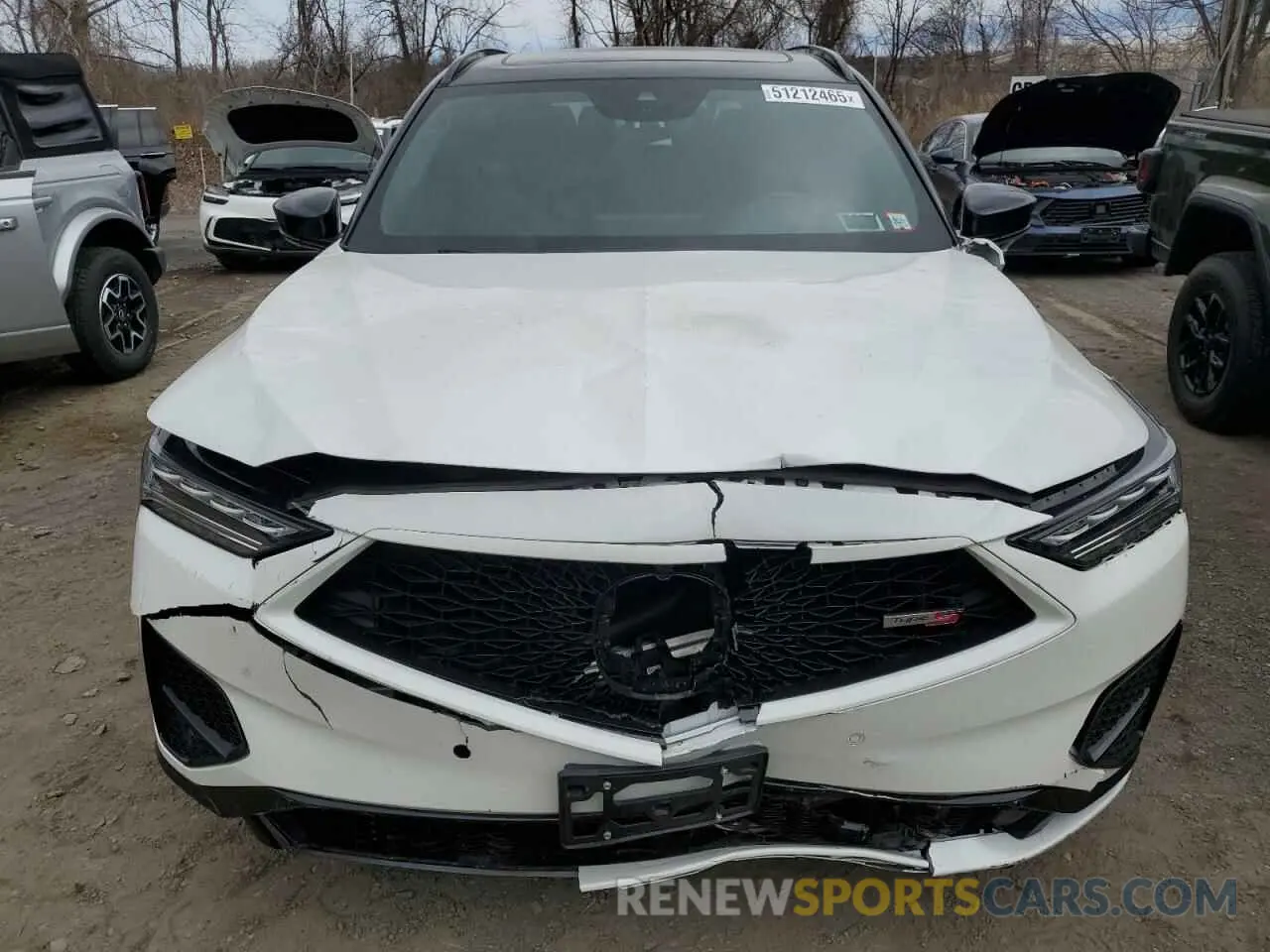 5 fotografías del automóvil dañado 5J8YD8H85NL005377 ACURA MDX TYPE S 2022