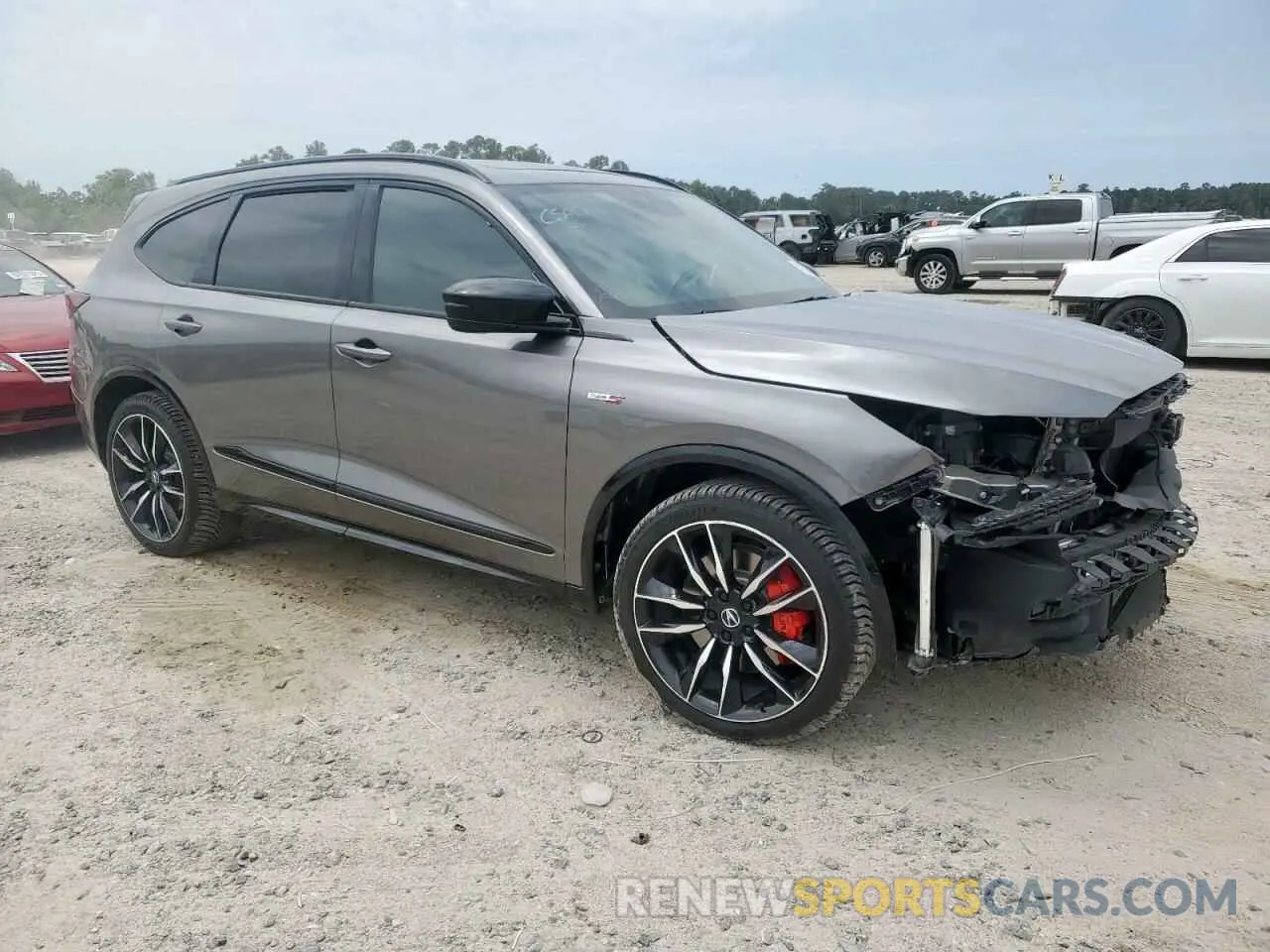 4 fotografías del automóvil dañado 5J8YD8H80PL003006 ACURA MDX TYPE S 2023