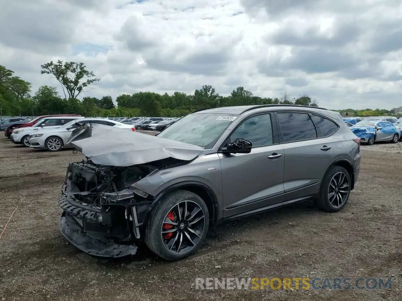 1 fotografías del automóvil dañado 5J8YD8H85PL001803 ACURA MDX TYPE S 2023