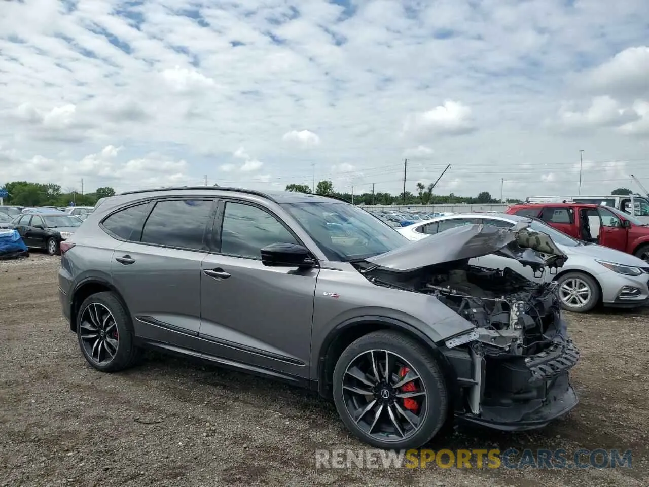 4 fotografías del automóvil dañado 5J8YD8H85PL001803 ACURA MDX TYPE S 2023